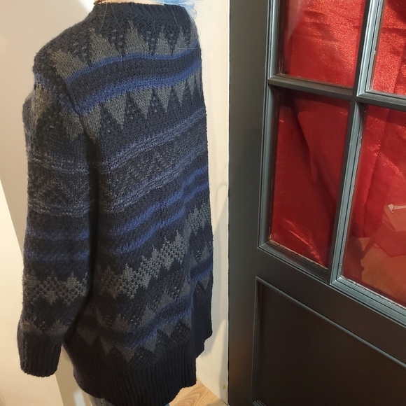 FYLO Long Knit Button Up Sweater - Picture 4 of 8